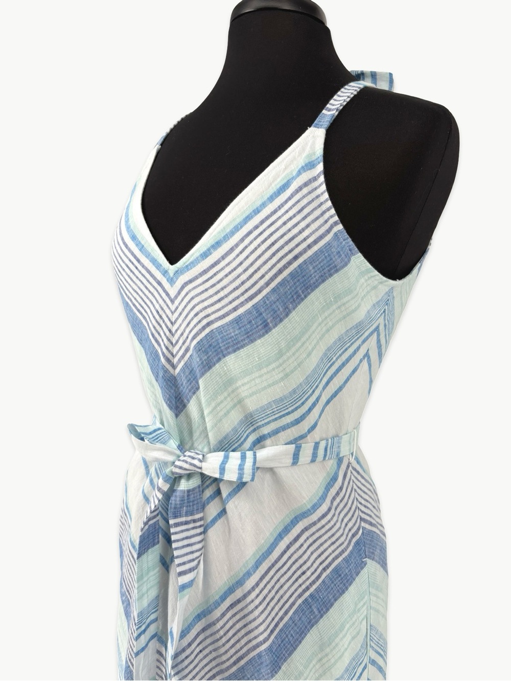 Tommy Bahama Ocean Reverie Maxi Dress Size Small Linen Stripe NWT Resort Beach - Picture 13 of 16